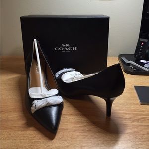 COACH Leather Pointy Toe Heels