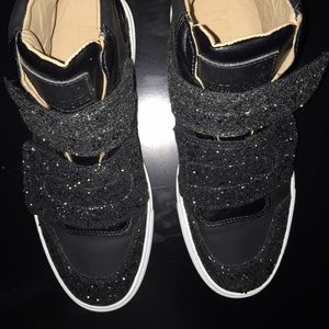 Maison Margiela MM6 Glitter Strap High Top