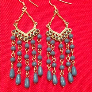 Dangling Blue Earrings