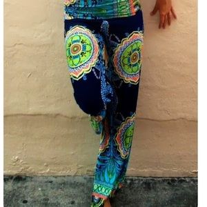 Patterned boho pants