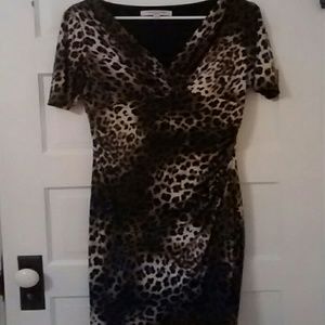 Sexy Evan-Picone Leopard Print Dress