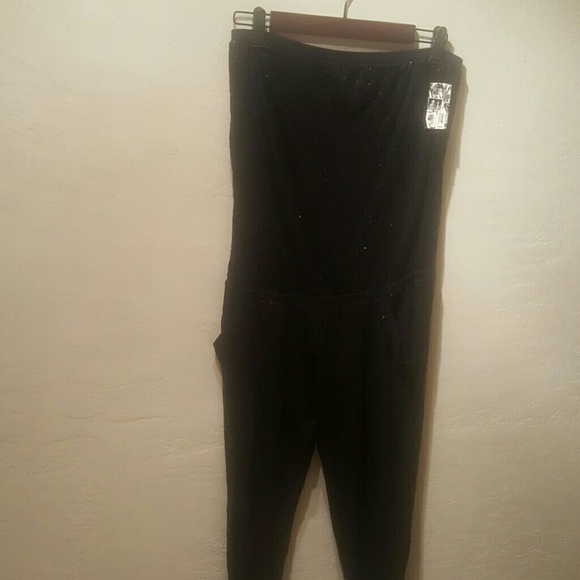 Victoria's Secret sequined strapless jumpsuit - Picture 2 of 4