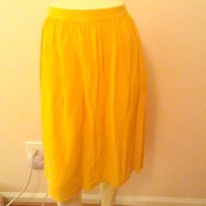 Knee Length Silk Skirt Size 6