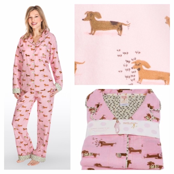 dachshund print pyjamas
