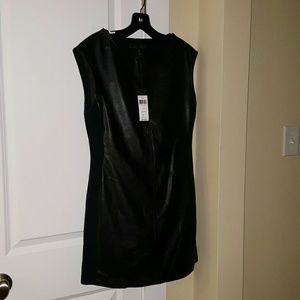 Faux leather BCBGMAXAZRIA dress
