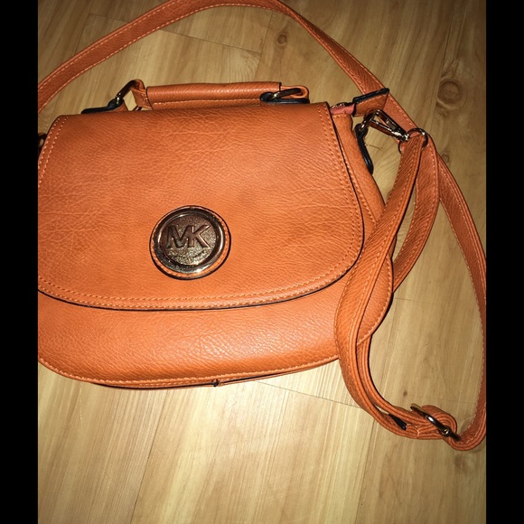 MK orange crossbody