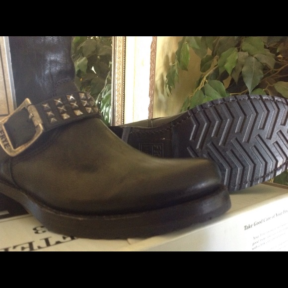 **SOLD**Frye Studded Motorcycle Boot - Picture 4 of 4