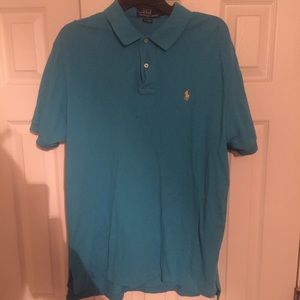 Blue and yellow Polo