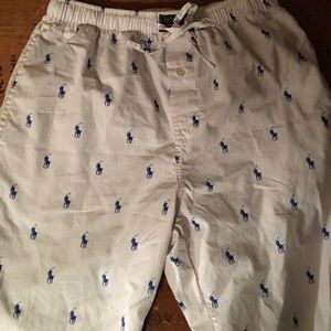 Polo Ralph Lauren blue and white pajamas