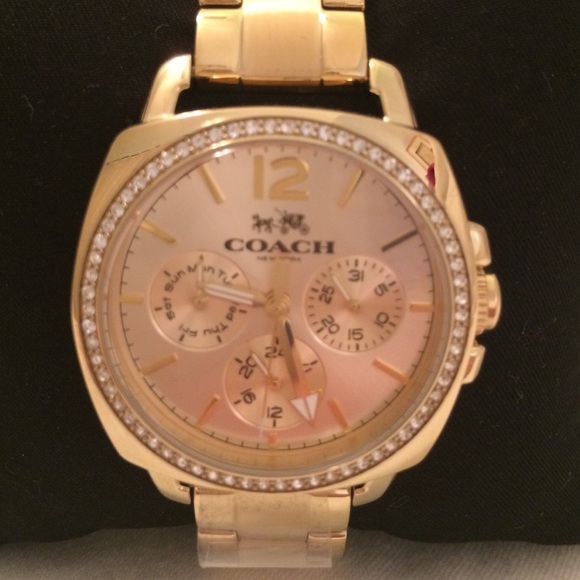 SOLD! Coach Ladies Boyfriend Watch Swarovski - Picture 2 of 4