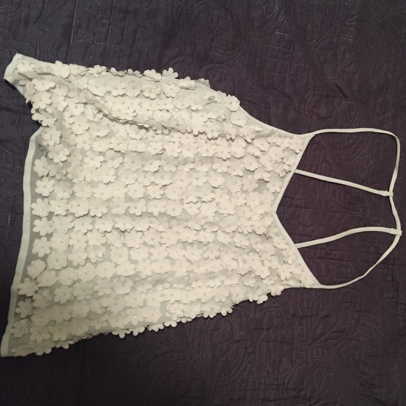 TOPSHOP camisole, floral appliqué