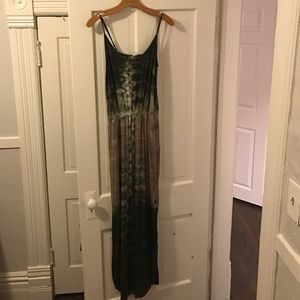 Tie die maxi dress