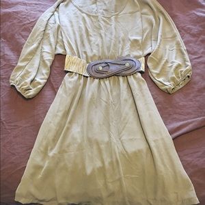 Dark Tan Long sleeved dress