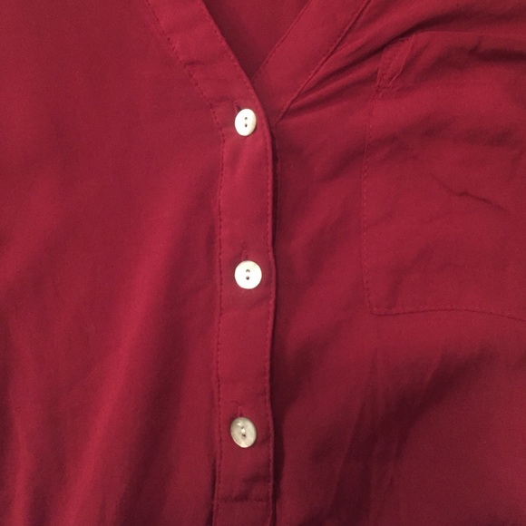 Dark red long sleeve shirt - Picture 2 of 4