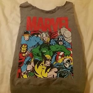 Gray Marvel Comics sweatshirt