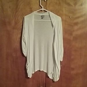 White vanity cardigan very thin