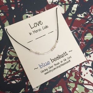 Morse Code 'Love' Necklace