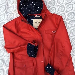 Hollister Rain coat perfect condition