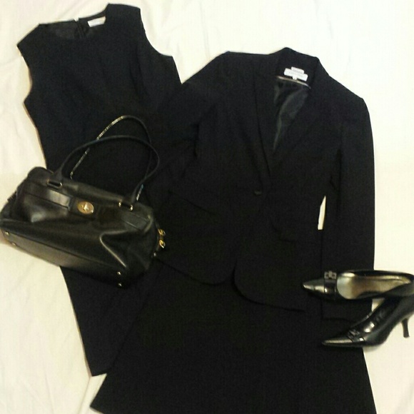 Calvin Klein black skirt suit and dress bundle
