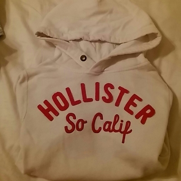 White Hollister hoodie - Picture 1 of 1