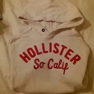 White Hollister hoodie