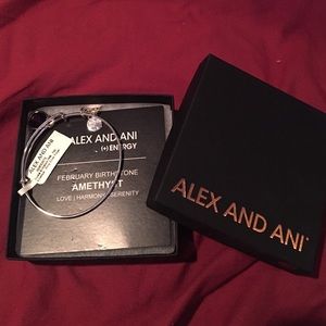 Brand new Alex and Ani amethyst bracelet
