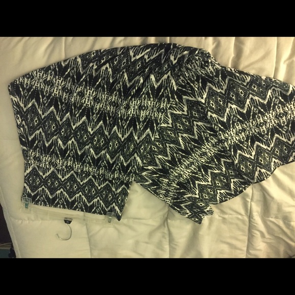 Printed maxi skirt