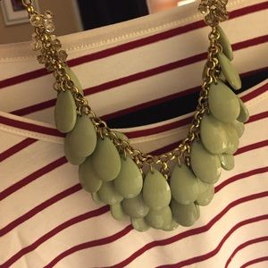 Teal statement necklace