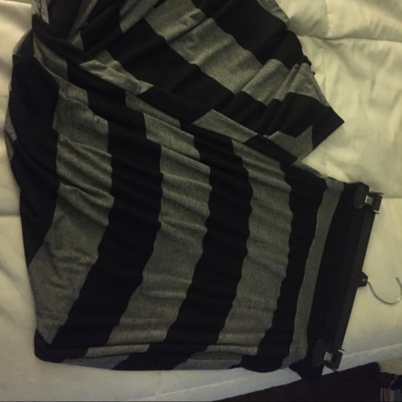 Striped maxi skirt