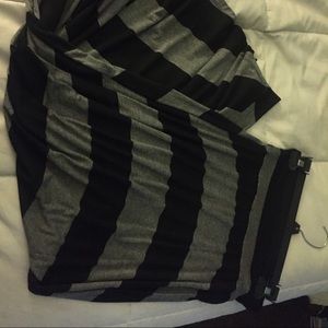 Striped maxi skirt