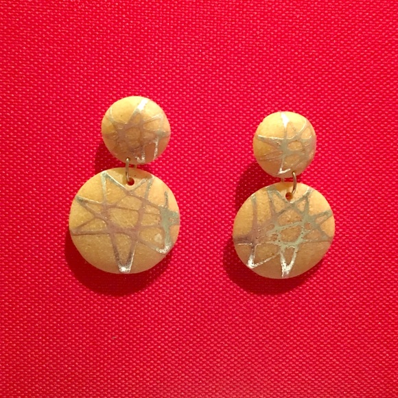 Dangling Wooden Earrings