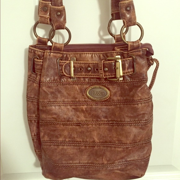 Dolce and Gabbana dark brown leather purse used