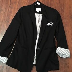 black alpha phi blazer