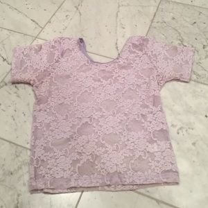 American Apparel see through lace crop top
