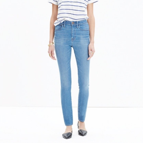 **NEW MADEWELL 10'' HR SKINNY JEANS IN ROSEDALE