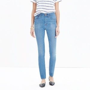 **NEW MADEWELL 10'' HR SKINNY JEANS IN ROSEDALE