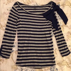 Bow Striped Jessica Simpson Top