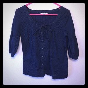 Polka dot blouse