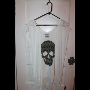 Vans flowy skull tee