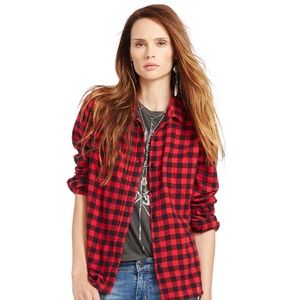 Ralph Lauren Tomboy Plaid Top