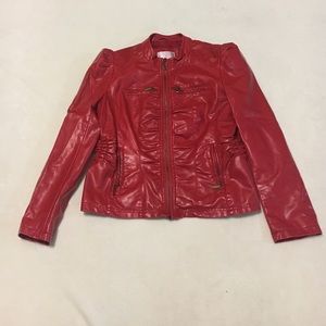 Fun Moto Jacket with Zipper and Snap Details