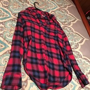 Hollister Flannel Tunic Size Small