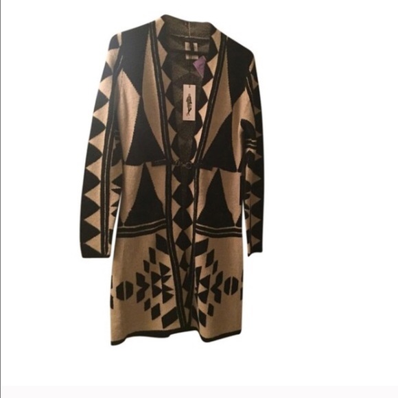 BCBGMAXAZARIA black cream CARDIGAN Sz M - Picture 4 of 4