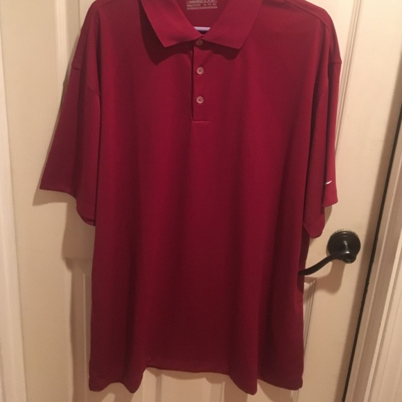 NWOT red Nike golf shirt