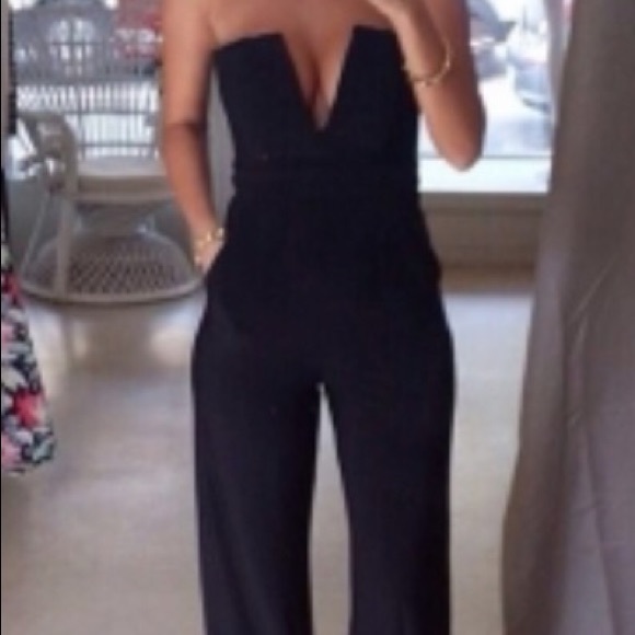 Black heart shaped jumpsuit