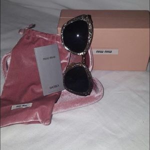 Miu Miu Glitter Sunglasses