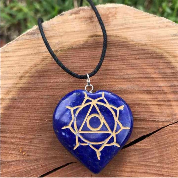 5th Chakra Heart Crystal Necklace
