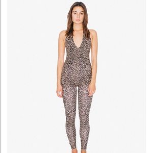 American apparel leopard leotard worn once