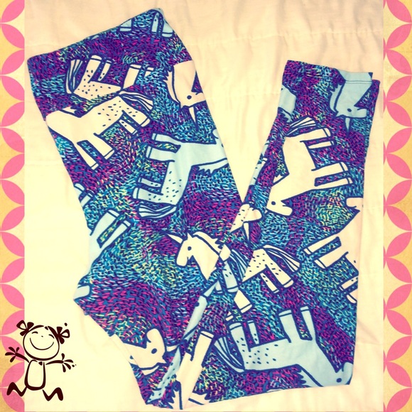 🦄 LulaRoe TC Leggings- Actual Unicorns!! HTF 🦄