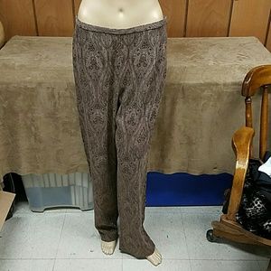Women's dress pants Slacks Size 12 brown Paisley